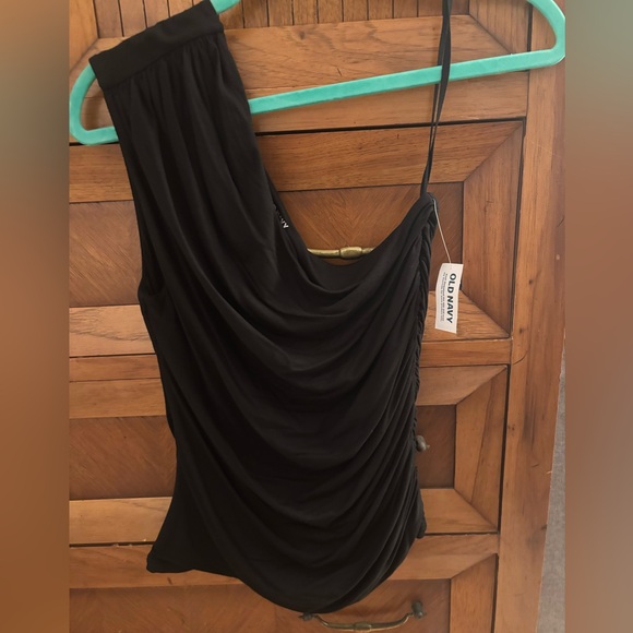 Old Navy Tops - One Shoulder Black Top